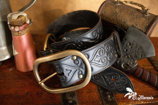 Pirat Belt - Black - skórzany pas