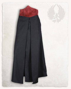 Brielle Overskirt Canvas Black/Bordeaux - spódnica wierzchnia