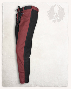 Gustav Pants Black/Bordeaux - landsknechtowe spodnie