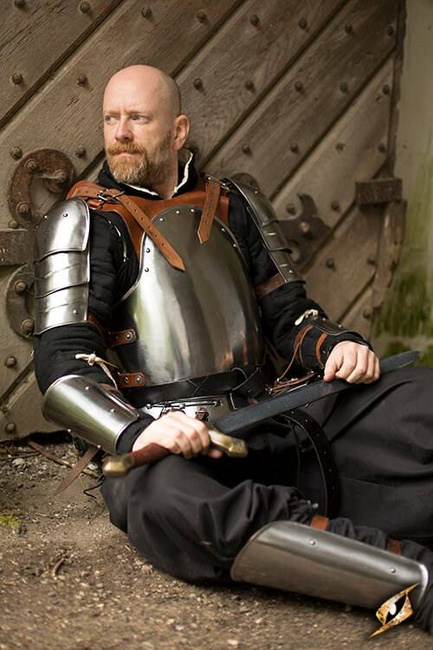 Merc Armour Deal - Polished Steel/Brown