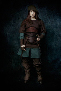 Scarlet Leather Bodice Brown - skórzany gorset