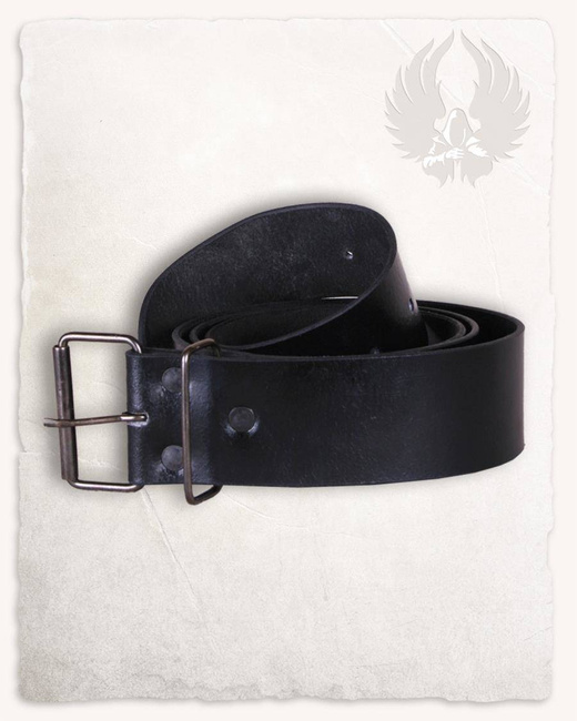 Doran Belt Wide Black - skórzany pasek