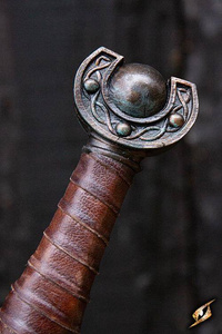Battleworn Celtic Leaf Sword - 85 cm