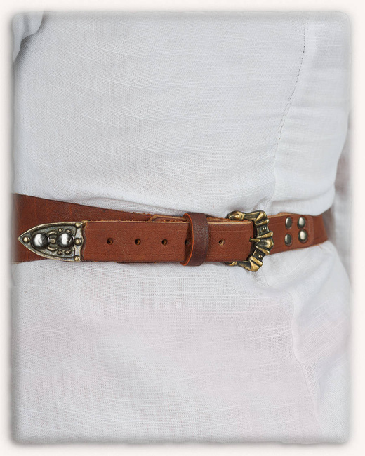Elina Ladies Belt Brown - skórzany damski pas