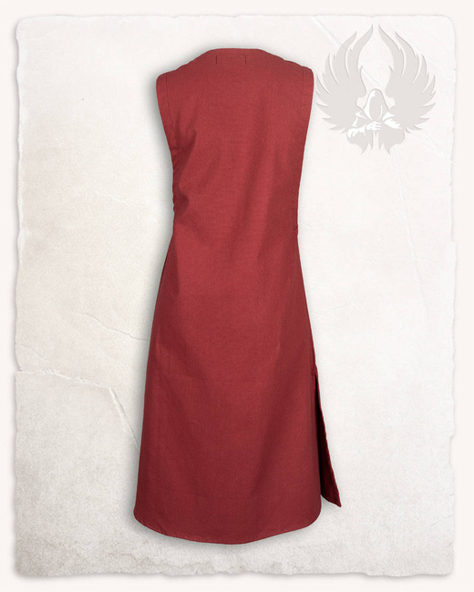 Lenora Sleeveless Tunic Premium Canvas Bordeaux - płócienna tunika