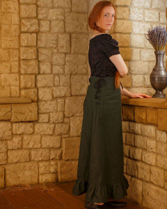 Nelly Skirt Sail Cloth - Green- płócienna spódnica