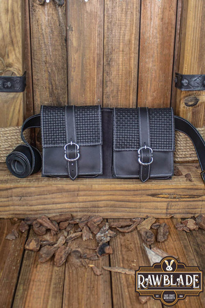 Valiant Double belt Bag - Black