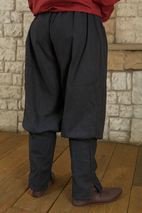 Ketill Pants Canvas Black - płócienne spodnie