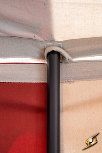 Marquee Tent - 4x6m - Natural/Emperor Red - Standard