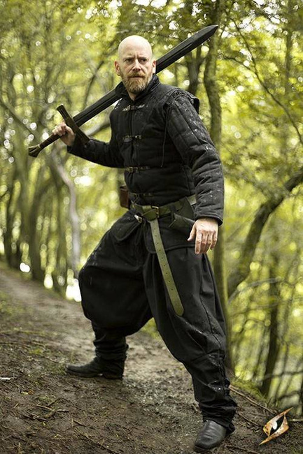 Gambeson Warrior w. Long Sleeves - Epic Black
