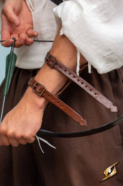 Archery Bracer - Brown - karwasz łuczniczy