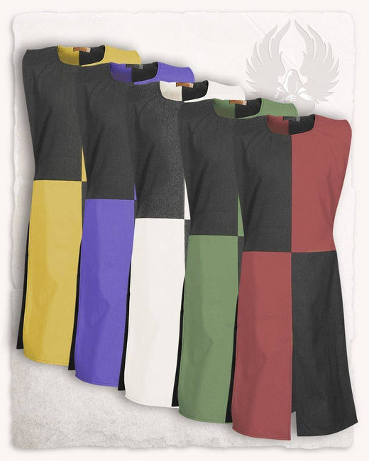 Anton Tabard Squared Black/Yellow - średniowieczny tabard