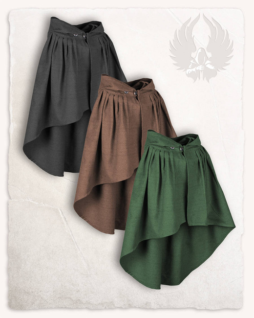 Niko Cloak Green - peleryna z kapturem