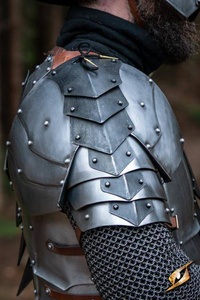 Dreki Pauldrons-Matte Polish/Epic Dark