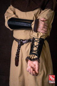 Bracers Squire Black - Faux Leather