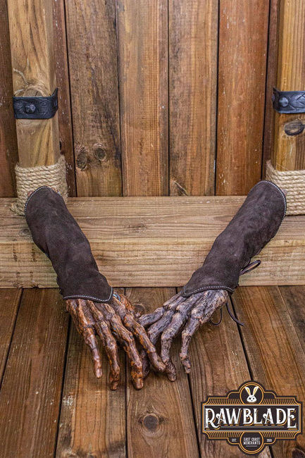 Vryla Split Leather Bracelets - Brown