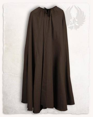 Carl Cloak brown - średniowieczny płaszcz, peleryna