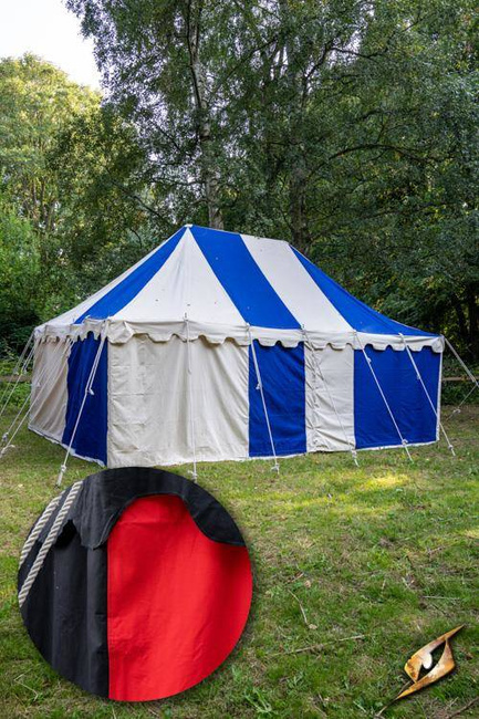 Marquee Tent - 4x6m - Epic Black/Crimson Red