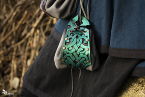 Bruja bag - Green - skórzana sakiewka