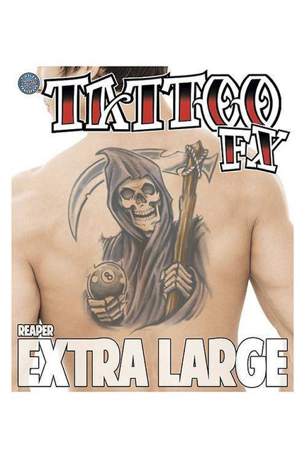 XL  Reaper Tattoo - tatuaż tymczasowy