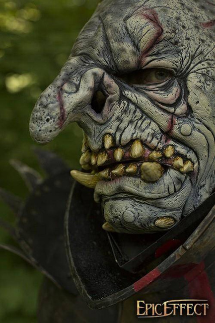 Troll - Grey w. Hair / maska lateksowa Troll