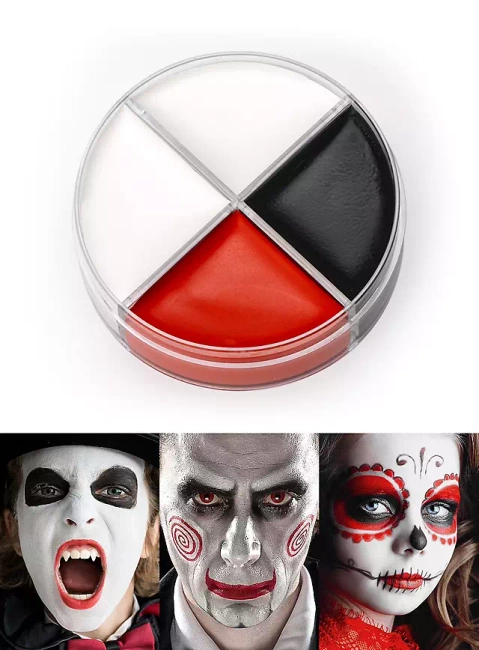 Black White Red Cream Make-Up - kremowe farby do charakteryzacji