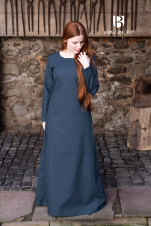 Underdress Freya - Blue- bawełniana suknia spodnia