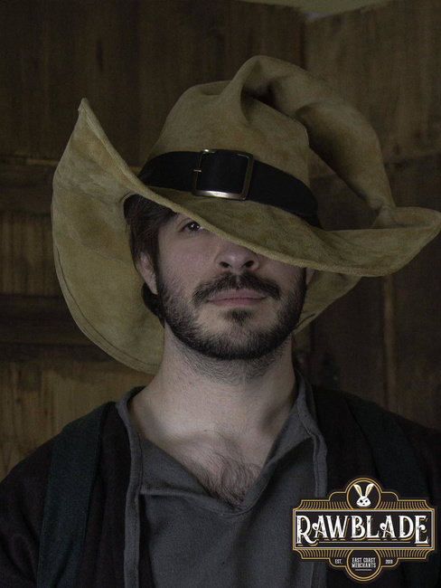 Wikka the Witch Hat Split Leather - Light Brown