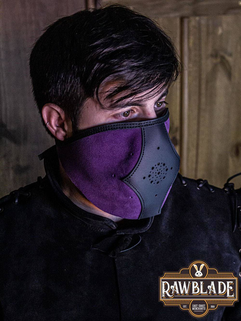 Akku splitleather hood - Purple