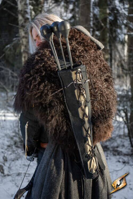 Imperial Quiver - Suede - Black- Kołczan do strzał larpowych