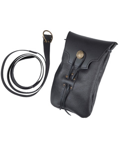 Guerrero belt bag with belt - Black - skórzana kaletka + pasek