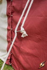 Marquee Tent - 4x4m - Natural/Emperor Red