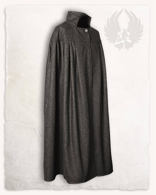 Bron Cloak Wool Grey - długi wełniany płaszcz