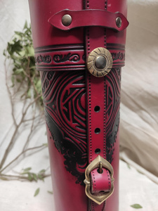 Medieval scroll holder - Red 