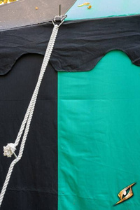 Marquee Tent - 4x6m - Epic Black/Emerald Green