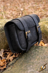 Warrior Bag - Suede - Black- Large