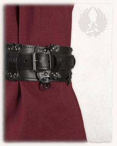 Luthor Belt Black - skórzany szeroki pas