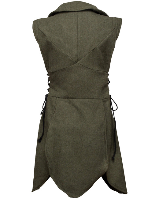 Galatea Tunic Wool - Oliv - tunika wełniana