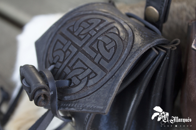 Nordic leather bag - Black - skórzana kaletka