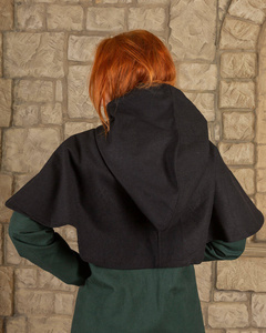 Notker hood canvas black- kaptur średniowieczny