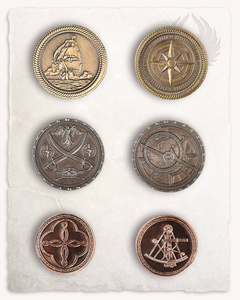 Miedziana moneta piratów