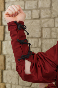 Simon Shirt Bordeaux - koszula średniowieczna