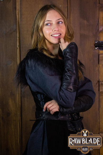 Raven Woman Leather Jerkin