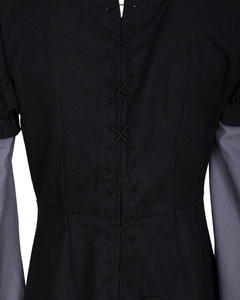 Loreley Dress - Black - suknia bawełniana