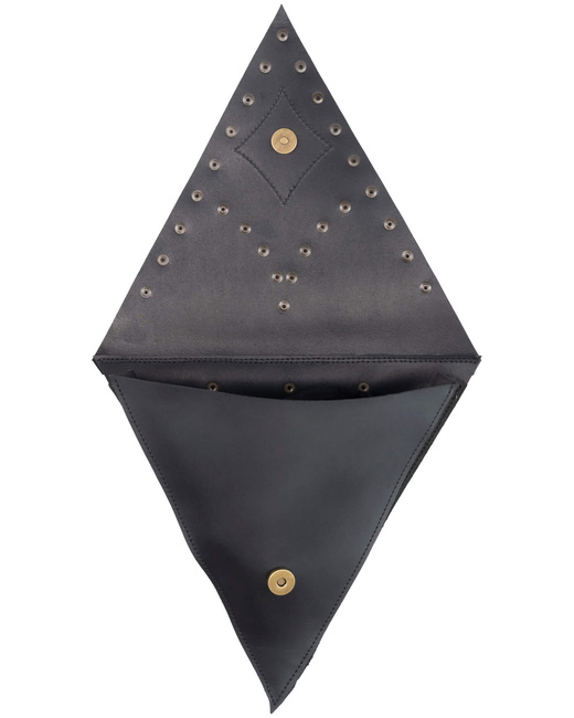Trebol belt bag - Black - skórzana kaletka