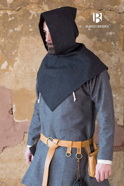 Skjoldehamn Gugel Knud Herringbone - Black/Grey