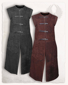 Garen Suede Vest Long Brown -  kamizelka zamszowa długa