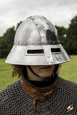 Guardsman Helmet - Polished Steel
