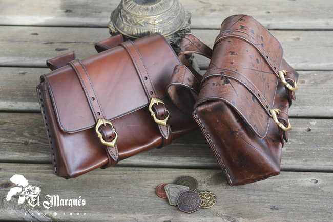 Adventurer bag Aged - Brown - skórzana kaletka