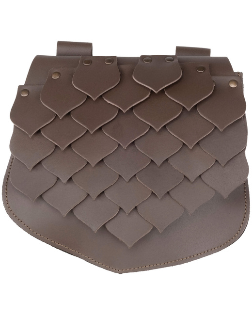 Draco belt bag - Brown - skórzana kaletka